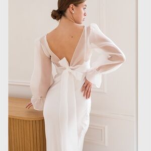 Never worn dress topper/wrap. Handmade organza
